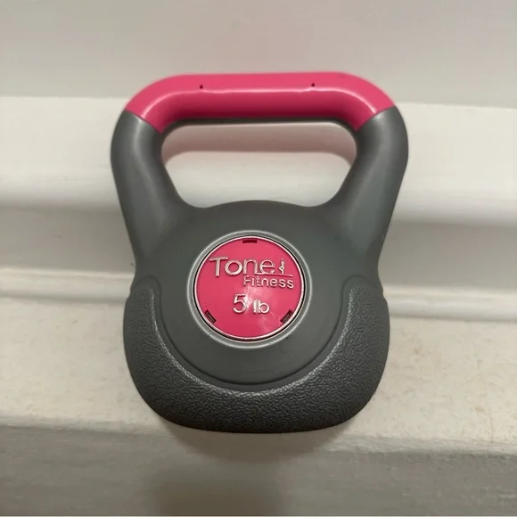 Tone Fitness 5 lb Kettlebell - Pink - Picture 6 of 9